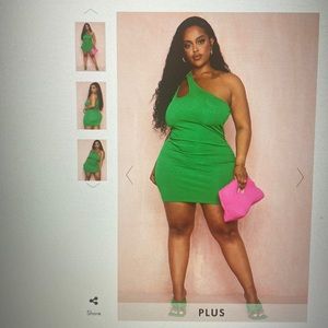 PLUS RIB CUT OUT ONE SHOULDER